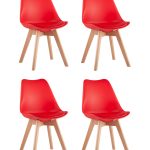 Стул FRANKFURT красный 4 шт.