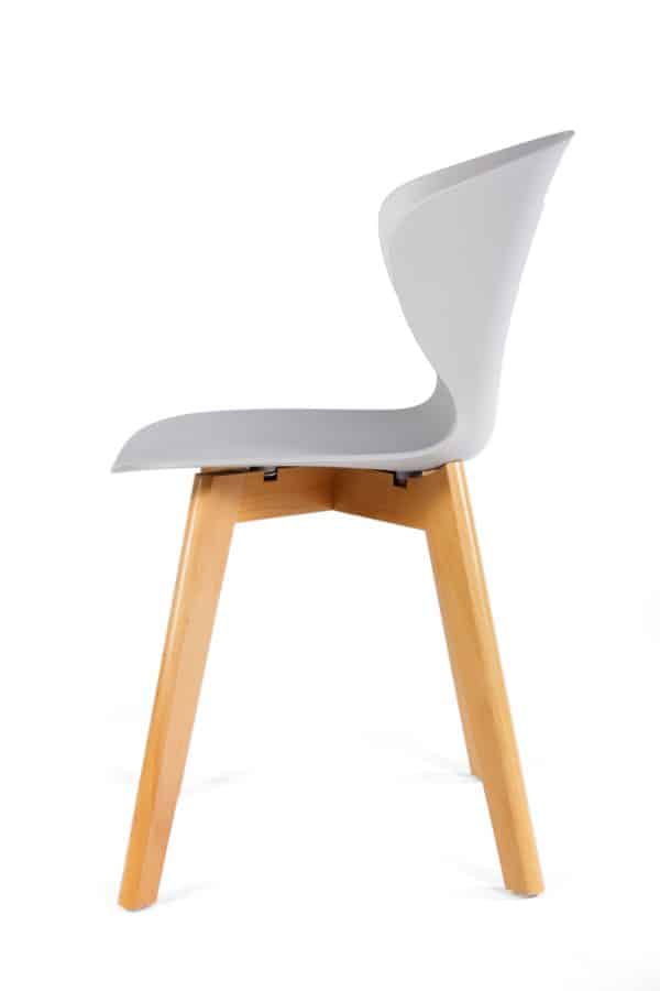 Стул Gracia белый с деревянными ножками — изображение 2