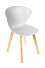 Стул Gracia белый с деревянными ножками