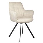 Стул Grant латте шенил на поворотном механизме