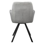 Стул Grant серый шенил на поворотном механизме — изображение 4