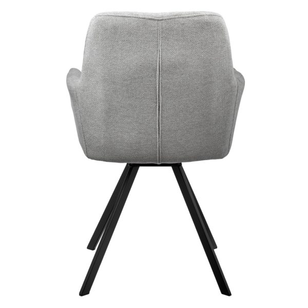 Стул Grant серый шенил на поворотном механизме — изображение 4