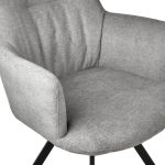 Стул Grant серый шенил на поворотном механизме — изображение 5