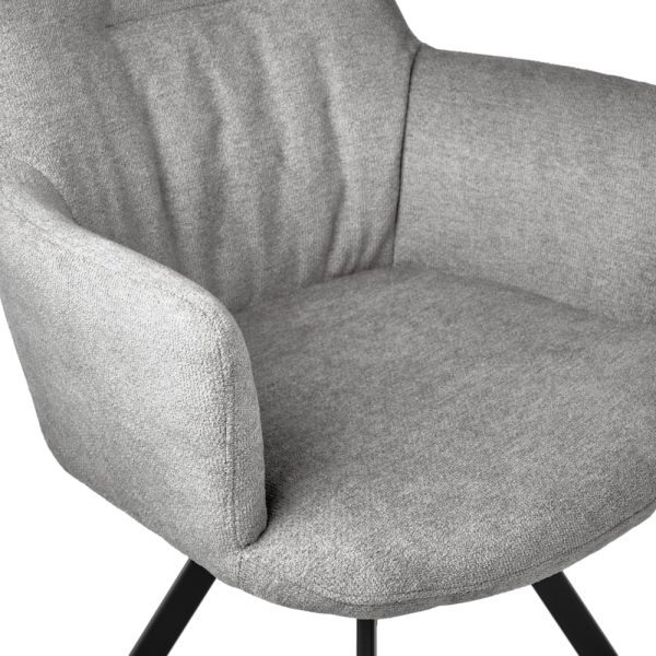 Стул Grant серый шенил на поворотном механизме — изображение 5