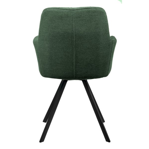 Стул Grant зелёный шенил на поворотном механизме — изображение 4