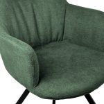 Стул Grant зелёный шенил на поворотном механизме — изображение 5