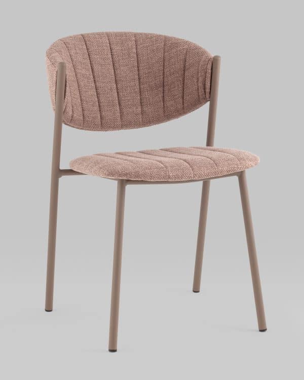 Стул Харпер ткань рогожка капучино каркас бежево-серый матовый — изображение 2