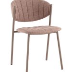 Стул Харпер ткань рогожка капучино каркас бежево-серый матовый