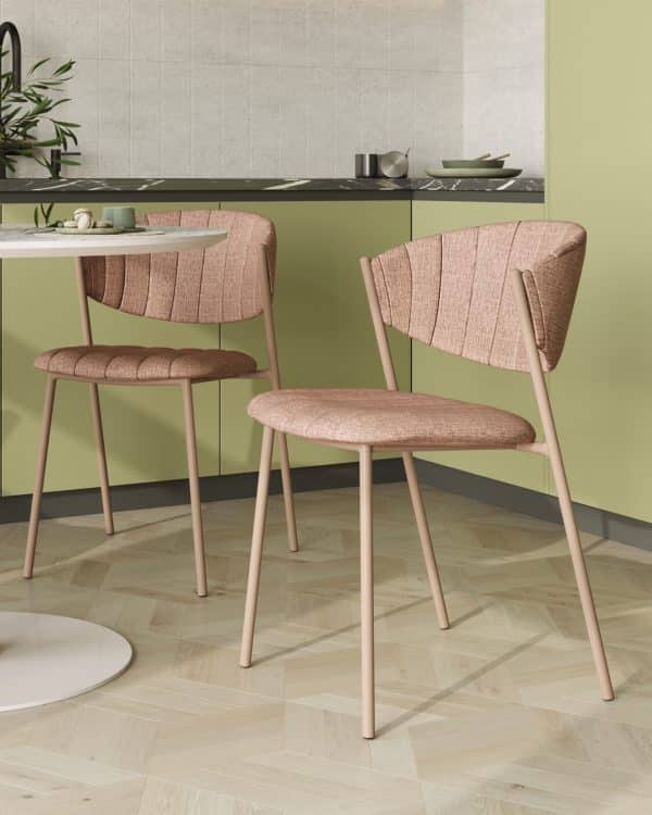 Стул Харпер ткань рогожка капучино каркас бежево-серый матовый — изображение 3