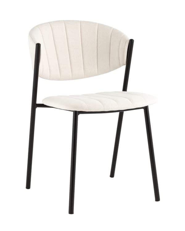 Стул Харпер ткань рогожка молочный