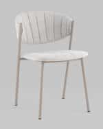 Стул Харпер ткань рогожка серо-голубой каркас серый матовый — изображение 2