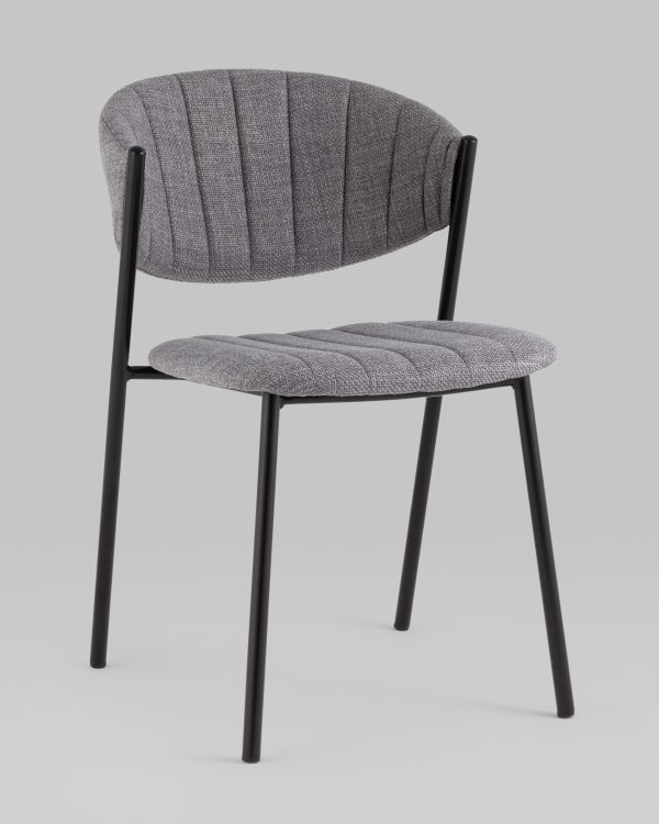 Стул Харпер ткань рогожка серый — изображение 2