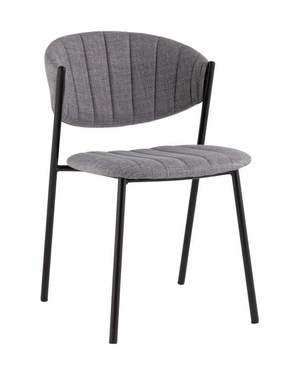 Стул Харпер ткань рогожка серый