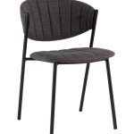 Стул Харпер ткань рогожка тёмно-серый