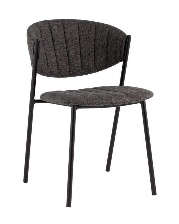 Стул Харпер ткань рогожка тёмно-серый