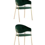 Стул Эвита зеленый 2 шт