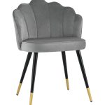 Стул Камилла велюр серый