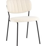 Стул Кэрол без подлокотников букле белый