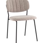 Стул Кэрол без подлокотников букле серый