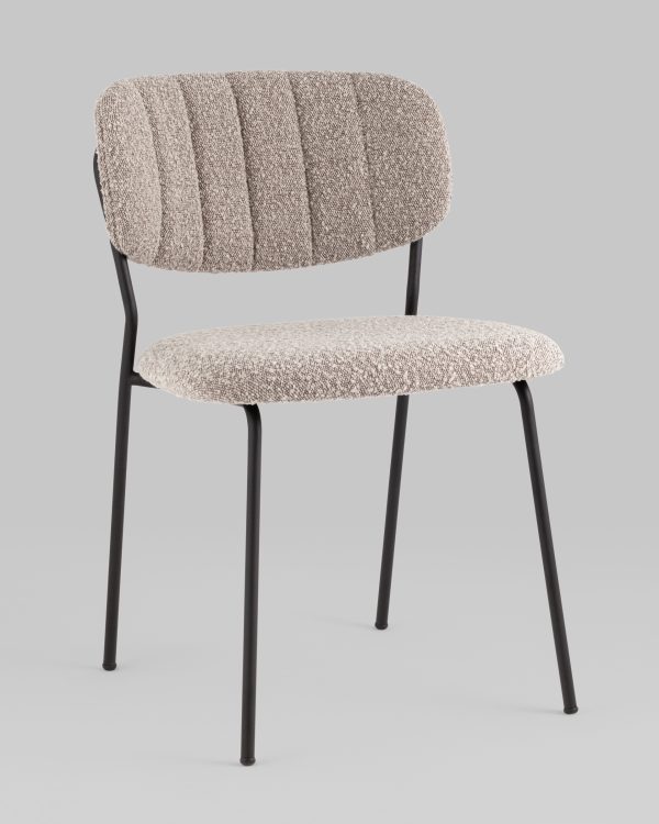 Стул Кэрол без подлокотников букле серый — изображение 3