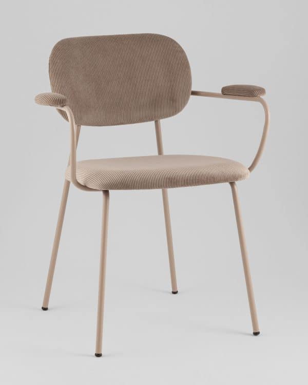 Стул Кэрол коричневый бежевые ножки — изображение 2