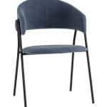 Стул Колин NEW вельвет пыльно-синий