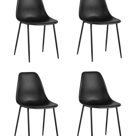 Стул KON черный 4 шт.