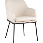 Стул Кози ткань букле молочный