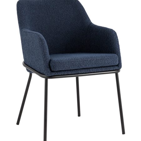 Стул Кози ткань букле синий