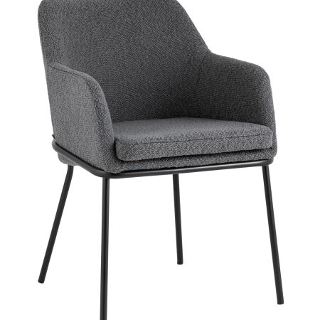 Стул Кози ткань букле тёмно-серый