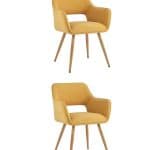Стул Кромвель II желтый 2 шт