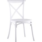 Стул Кроссбэк пластиковый белый