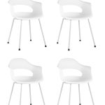 Стул Lady пластик белый 4 шт.
