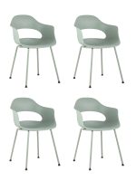 Стул Lady пластик серо-зеленый 4 шт.