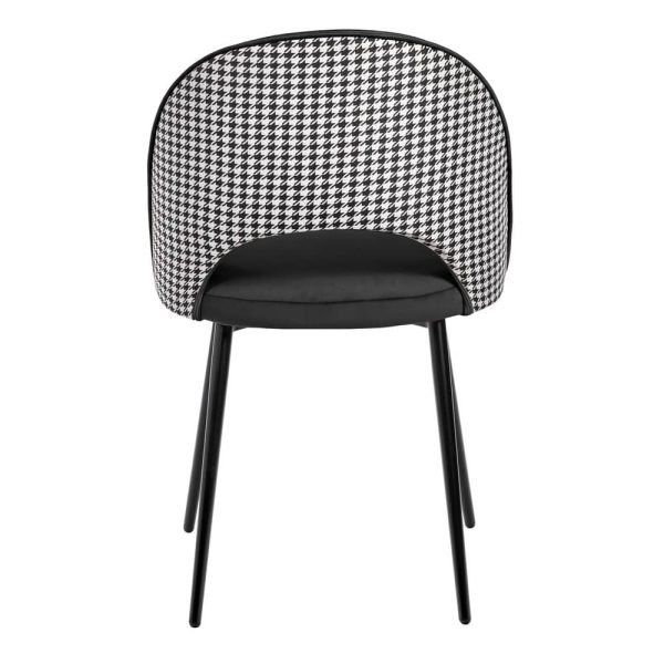 Стул Leo чёрный с жаккардом — изображение 4