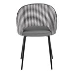 Стул Leo тёмно-серый с жаккардом — изображение 4