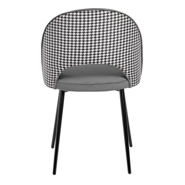 Стул Leo тёмно-серый с жаккардом — изображение 4