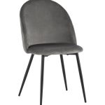 Стул Lilly велюр антрацитовый