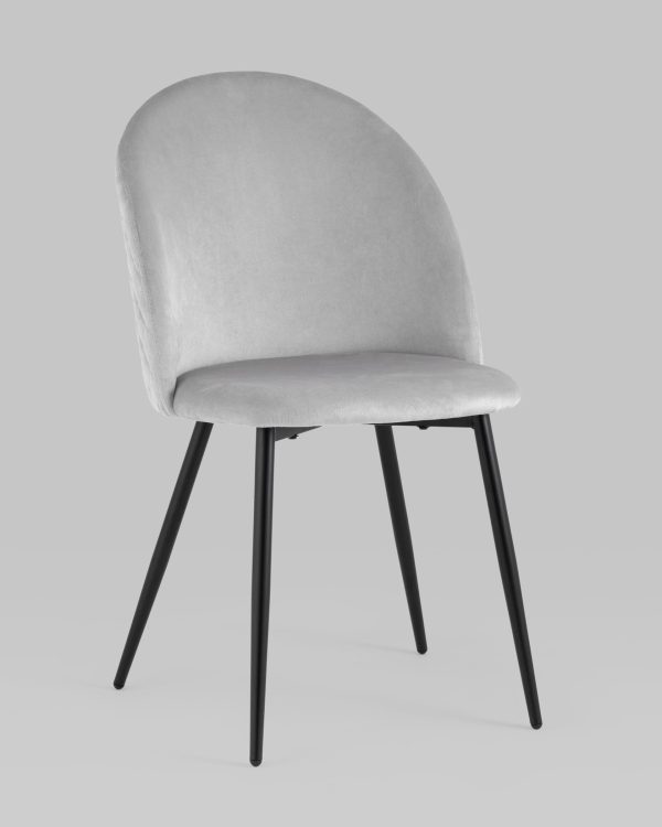 Стул Lilly велюр серебристый 4 шт. — изображение 2