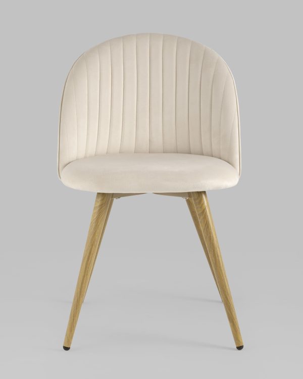 Стул Лион Страйпс велюр кремовый 4 шт — изображение 3