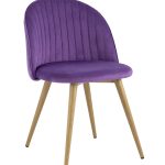 Стул Лион Страйпс велюр лиловый