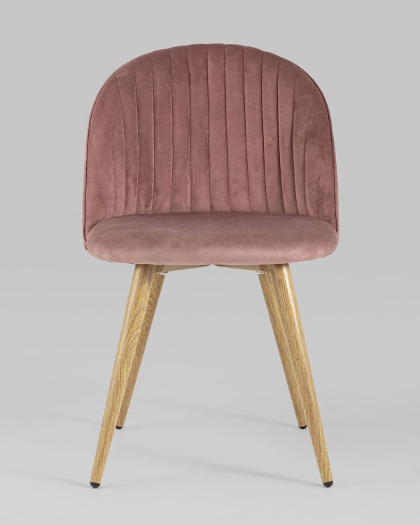 Стул Лион Страйпс велюр розовый 4 шт — изображение 3