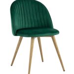 Стул Лион Страйпс велюр зеленый