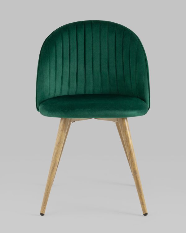Стул Лион Страйпс велюр зеленый 4 шт — изображение 3