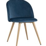 Стул Лион велюр голубой