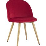 Стул Лион велюр красный