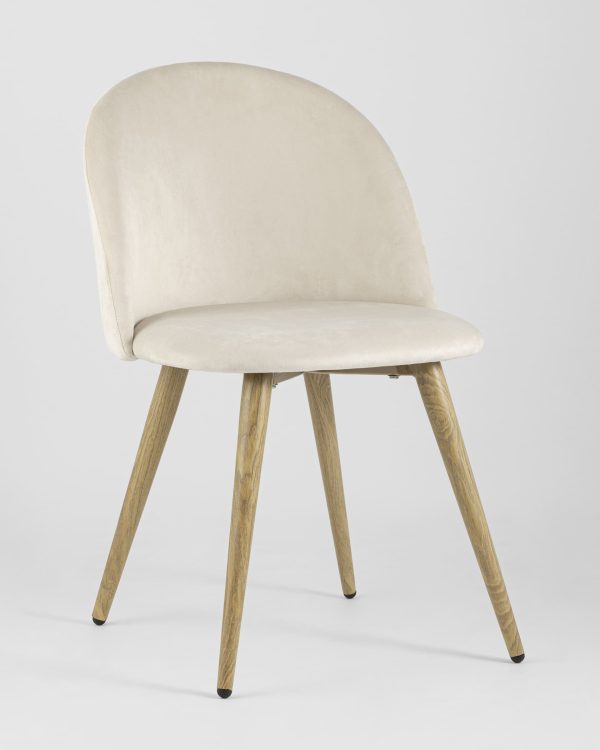 Стул Лион велюр кремовый 4 шт — изображение 2