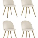 Стул Лион велюр кремовый 4 шт