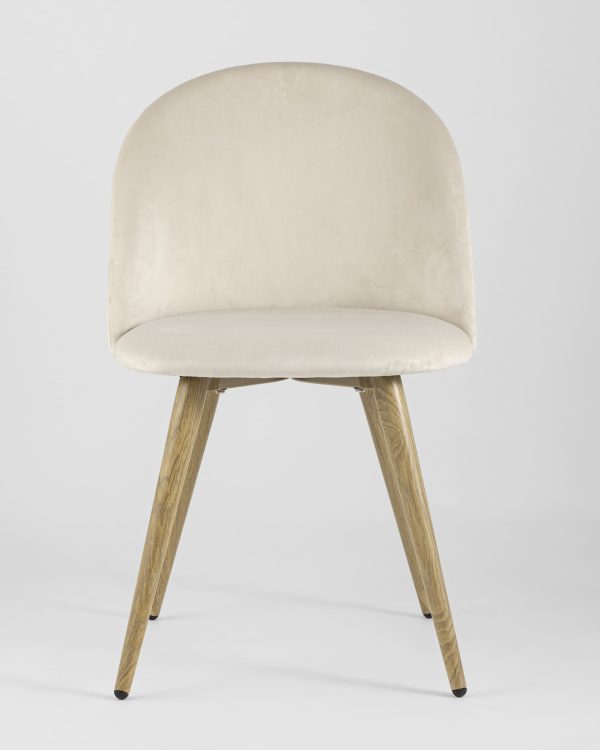 Стул Лион велюр кремовый 4 шт — изображение 3