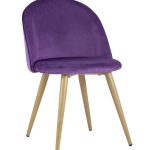 Стул Лион велюр с ромбами лиловый